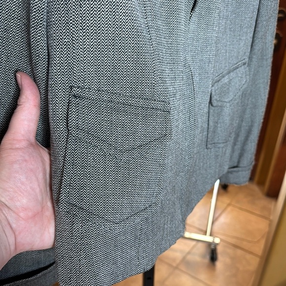 AK Anne Klein Gray Jacket Size 14P - Picture 4 of 10